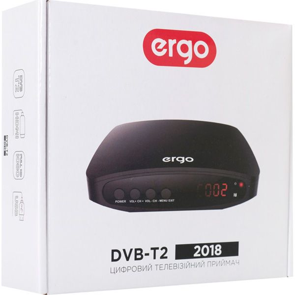 Цифровий ефірний приймач Ergo DVB-T2 2018