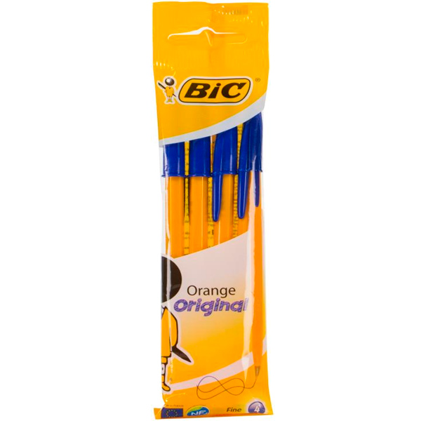 Набір ручок кулькових BIC Orange 4 шт. сині 