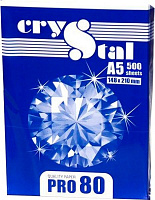 Бумага офисная Crystal A5 80 г/м СRYSTAL PRO белый 