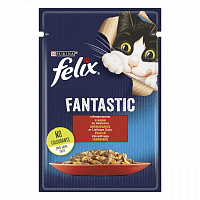 Консерва для котов Felix Fantastic говядина в желе 85 г