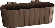Ящик балконний Prosperplast Boardee Hook прямокутний 4,9л коричневий (25302-222) 