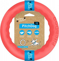 Игрушка для собак PitchDog кольцо для апортировки d 20 см розовое