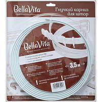 Карниз гибкий Bella Vita B-11350SKIN одинарный укомплектованный 350 см белый 