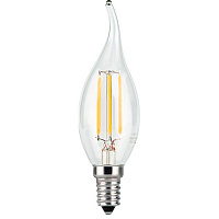 Лампа светодиодная Gauss Black Filament CF37 5 Вт E14 4100 К 220 В прозрачная 104801205 