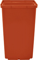 Горшок пластиковый Алеана для рассады 5 шт. 7x8x8 см (119036) терракот 