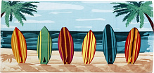 Полотенце пляжное Surfboards 71x147 см разноцветный Luna 