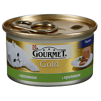 Корм Gourmet Gold паштет с кроликом 85 г