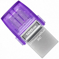 Флеш-память USB Kingston DataTraveler MicroDuo 3С 128 ГБ USB 3.2 USB Type-C violet (DTDUO3CG3/128GB) 