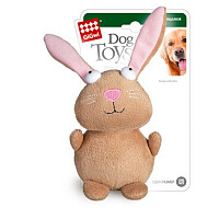 Игрушка для собак GiGwi Кролик с пищалкой Plush 16 см