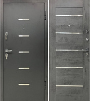 Дверь входная Tarimus Дублин антрацит / бетон серый 2050х860 мм левая