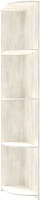 Угловое окончание для шкафа Сити Лайт Doros 300х450x2250 мм белое дерево
