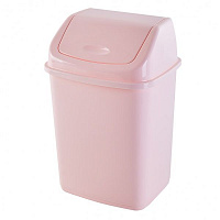 Ведро для мусора Алеана розовый 122063