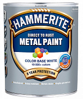 Эмаль Hammerite гладкая BW белая глянец 2,5л