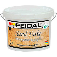 Декоративная краска Feidal Sand Farbe серебряный 5 л
