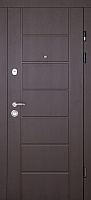 Дверь входная Abwehr АМ-54 096П (V) (В+Днср) Avers+Kale НЧ дуб немо серебряный / венге правая