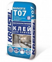 Клей для плитки та мозаїки KREISEL високоеластичний NANOFIX T07 25кг