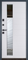Дверь входная Abwehr MG3 (529+529)(Vв)(ВСМс)(СПЗ) 096П (7016n)+(Б) RAL 7016 / белый 2050x960 мм правая
