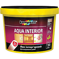 Лак интерьерный Aqua Interior Kompozit шелковистый мат 10 л