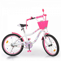 Велосипед дитячий PROF1 Unicorn SKD75 білий із рожевим Y20244-1K 