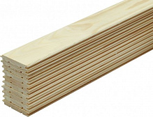 Вагонка деревянная 12x80x3000 мм (уп. 10 шт.)