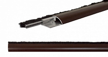 Порог накладной Comaglio с щеткой 800х25 мм коричневый