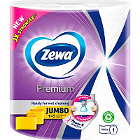 Бумажные полотенца Zewa Jumbo Premium трехслойная 1 шт.