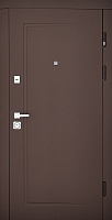 Дверь входная Abwehr КС (503+503) 096R(СФКрД)+(ДНлат) коричневый 2050x960 мм правая