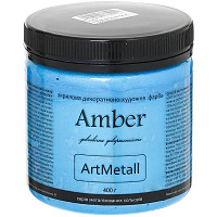 Декоративна фарба Amber акрилова блакитна бронза 0.4кг