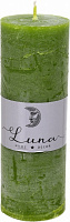 Свеча Рустик цилиндр оливковый C5516-377 Luna