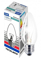 Лампа накаливания Techlamp B35 25 Вт E27 230 В прозрачная 