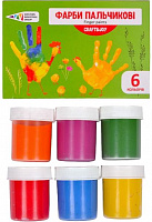 Краски гуашевые пальчиковые CRAFT&JOY 6 цветов 240 мл 322074/Cr Western Industrial Group