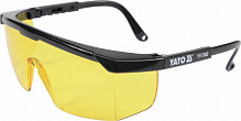 Очки защитные YATO открытые, желтые на оправе [12/240] YT-7362