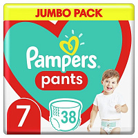 Подгузники-трусики Pampers Pants Размер 7 (17+ кг) 38 шт.