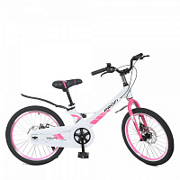 Велосипед детский PROF1 Hunter SKD85 белый с розовым LMG20239 