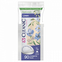 Ватные диски Cleanic Naturals Linen 90 шт. (мягкая)