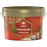 Лак для бани Saunalakk Eskaro полумат 2,4 л