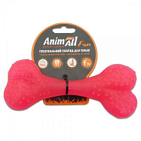 Іграшка для собак AnimAll Кістка 15 см коралова 88123