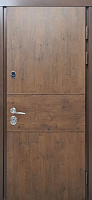 Дверь входная Булат House-3 дуб бронзовый 2050x850 мм правая
