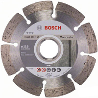 Диск алмазный отрезной Bosch BPE  115x1,6x22,2 бетон 2608602196