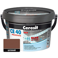 Фуга Ceresit СЕ 40 Aquastatic № 49 2 кг коричневый 