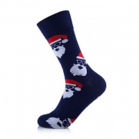 Шкарпетки жіночі Cool Socks Дід Мороз 1793 р. 23-25 темно-синій 