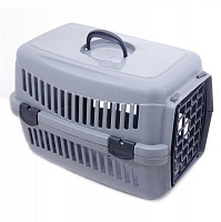 Переноска SGbox для кошек и собак серая до 6 кг SG16008