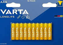 Батарейка Varta Longlife AAA (R03, 286) 10 шт. (04103101461) 
