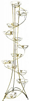 Подставка Ferrum Decor Башня 12 спираль 65x175 см золотой 