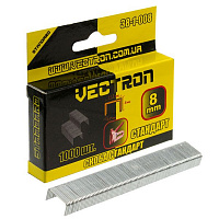 Скоби для ручного степлера Vectron 8 мм тип 53 (А) 1000 шт. 38-1-008