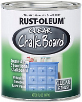 Краска грифельная Rust Oleum Chalk Board для школьных досок прозрачный 0,887 л 1,3кг