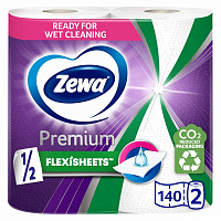 Бумажные полотенца Zewa Premium Extra Long Halfsheet 140 листов двухслойная 2 шт.
