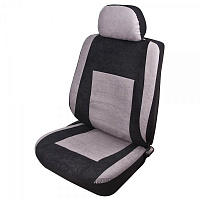 Комплект чехлов на сиденья Vitol JX161079V-Full (10) черный с серым