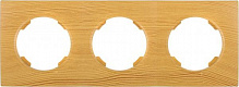 Рамка трехместная HausMark Bela горизонтальная бамбук SNG-FRP.RD20G3-3/Bamboo