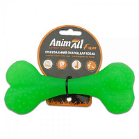 Игрушка для собак AnimAll Кость 15 см зеленая 88125